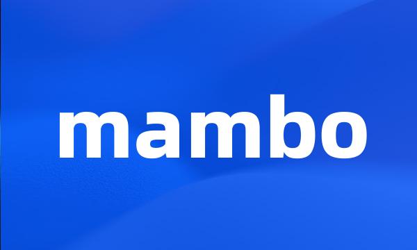 mambo