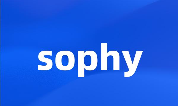 sophy