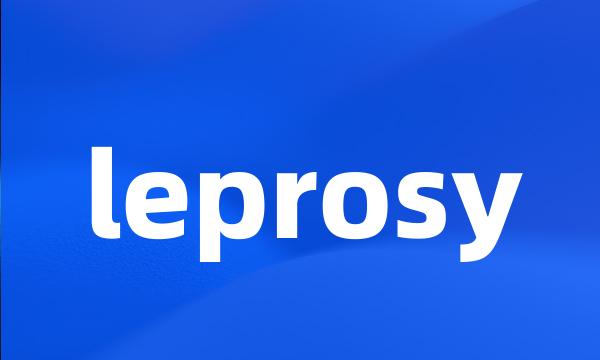 leprosy