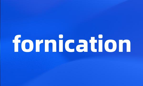 fornication