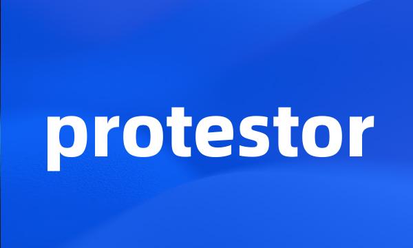 protestor