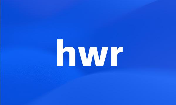 hwr