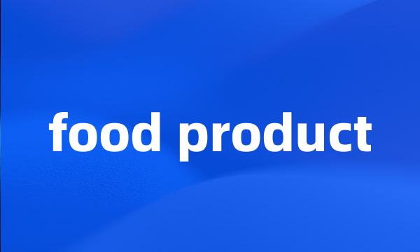 food product