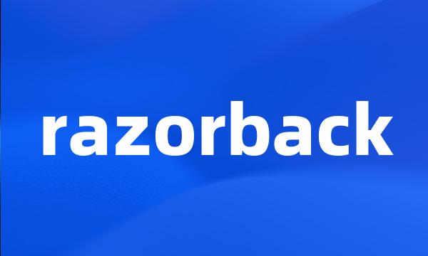 razorback