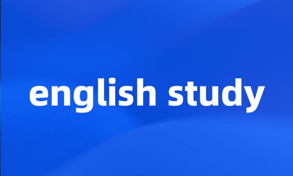 english study