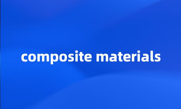 composite materials