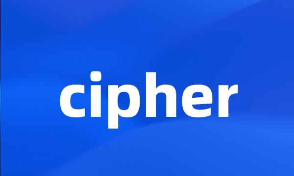 cipher