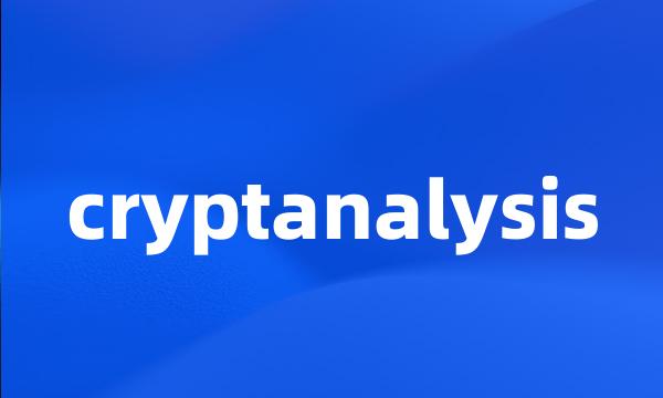 cryptanalysis