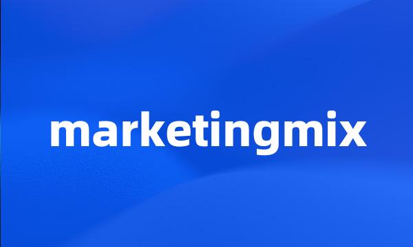 marketingmix