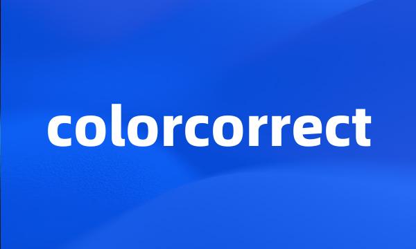 colorcorrect