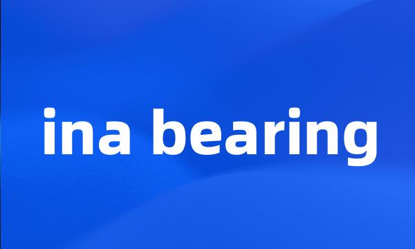 ina bearing