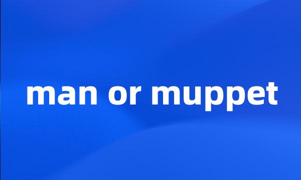 man or muppet