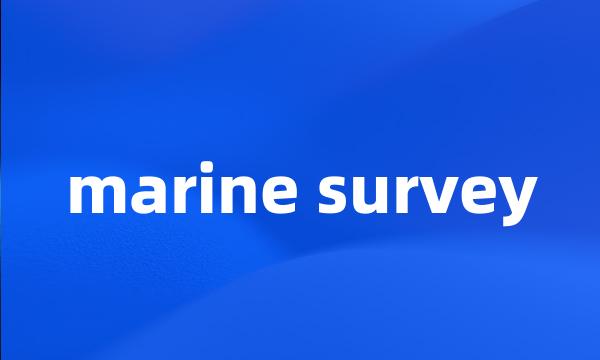 marine survey