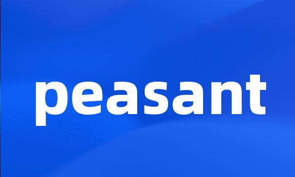 peasant