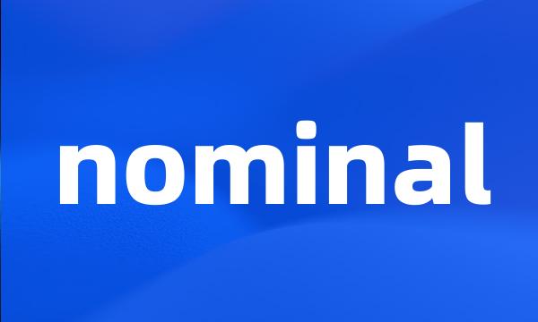 nominal