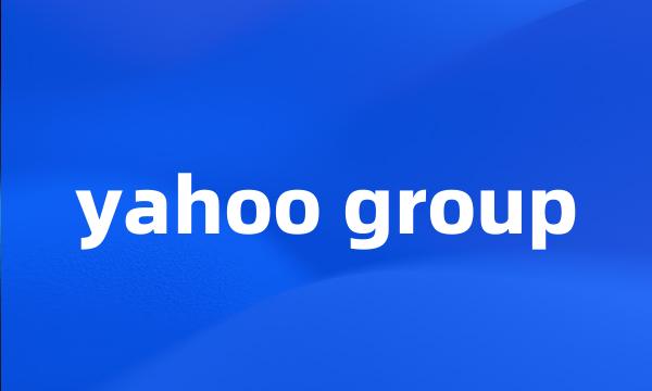 yahoo group