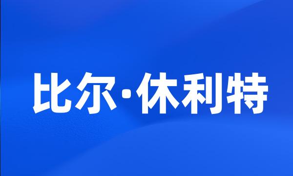 比尔·休利特