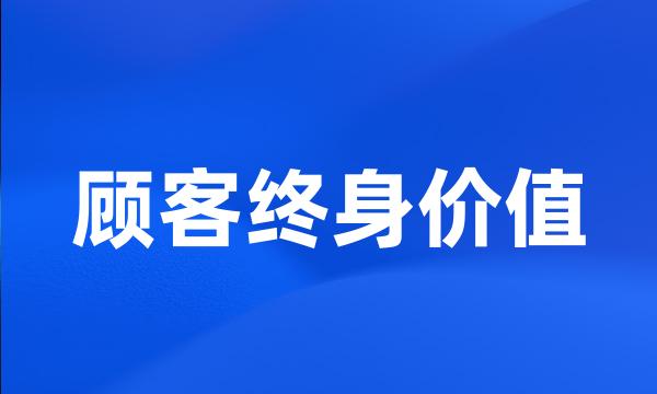 顾客终身价值