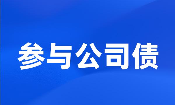 参与公司债