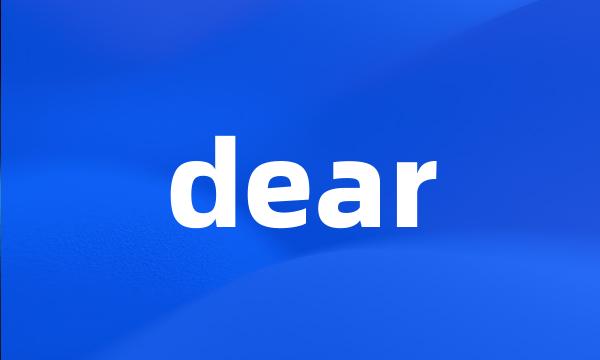 dear