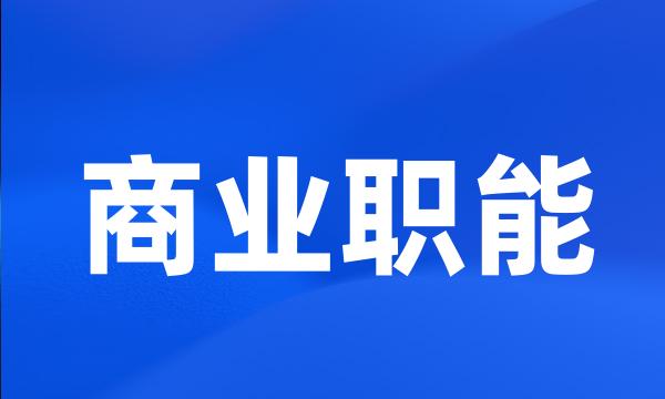 商业职能