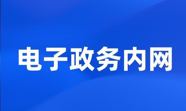 电子政务内网