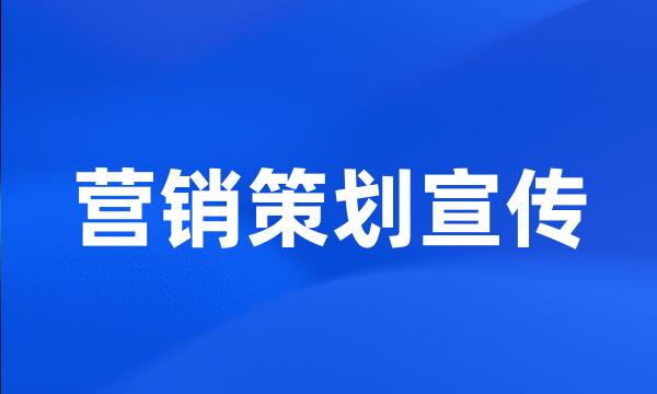 营销策划宣传