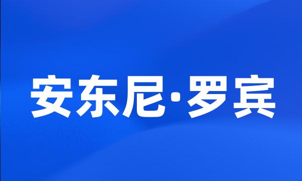 安东尼·罗宾