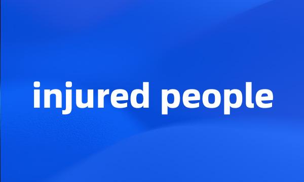 injured people