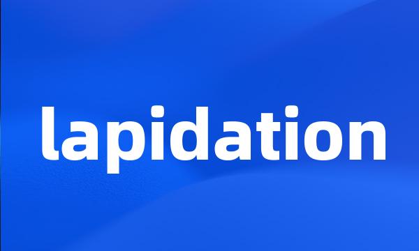 lapidation