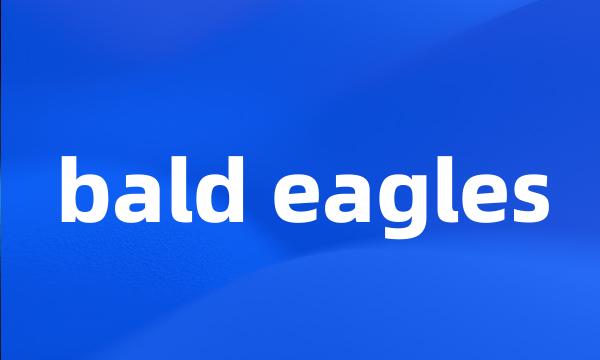 bald eagles