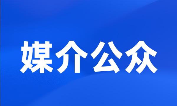 媒介公众