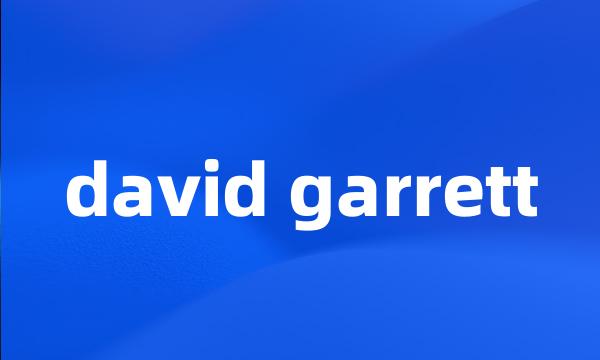 david garrett