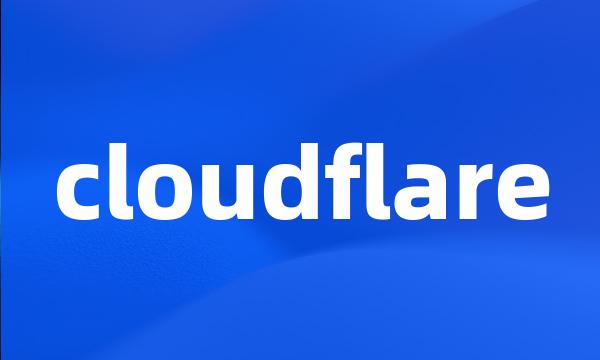 cloudflare