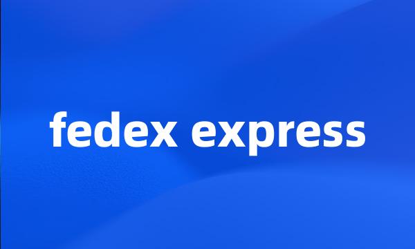 fedex express