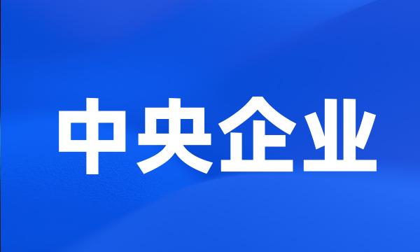 中央企业