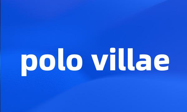 polo villae