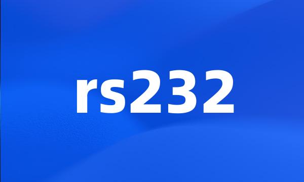 rs232