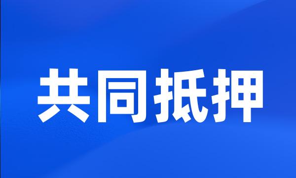 共同抵押