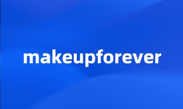 makeupforever