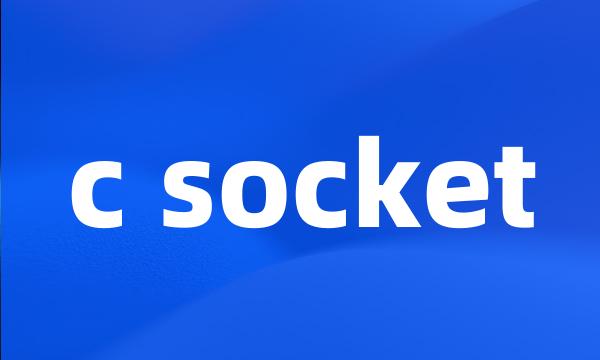 c socket