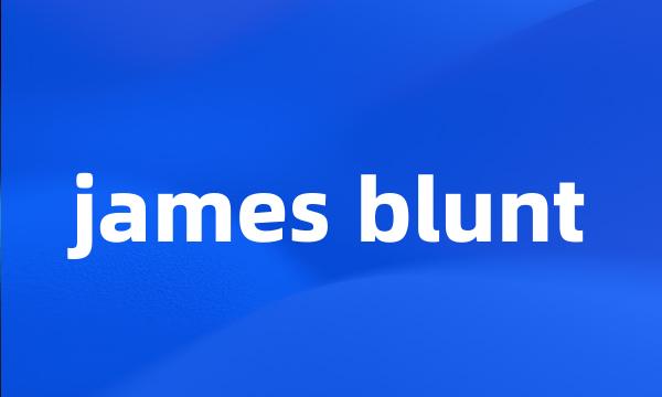 james blunt