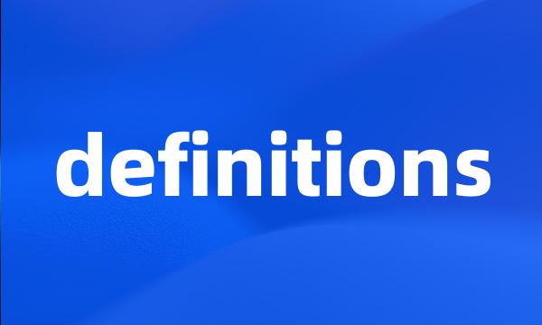 definitions