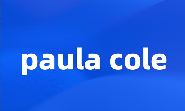 paula cole