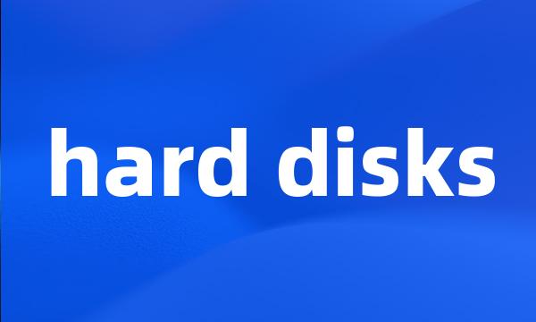 hard disks