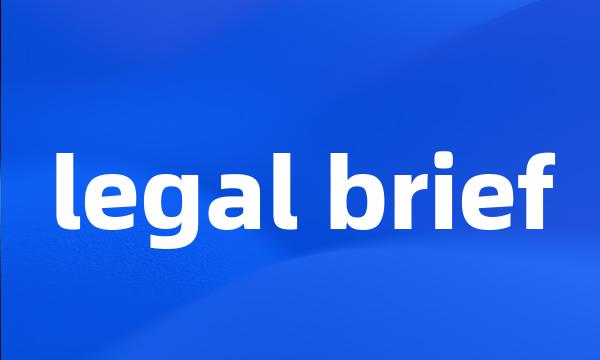 legal brief