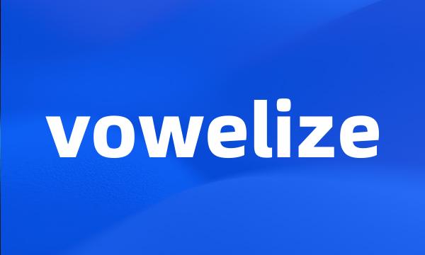 vowelize