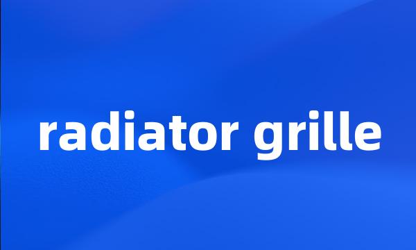 radiator grille