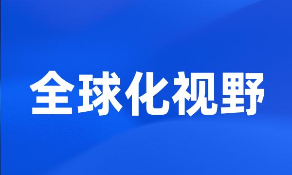 全球化视野