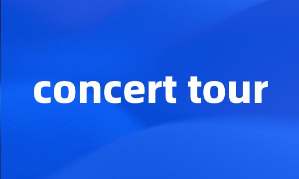 concert tour